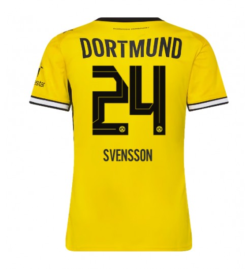 Borussia Dortmund Daniel Svensson #24 Hjemmedrakt Dame 2026-27 Korte ermer Borussia Dortmund Daniel Svensson #24 Hjemmedrakt Dame 2026-27 Korte ermer
